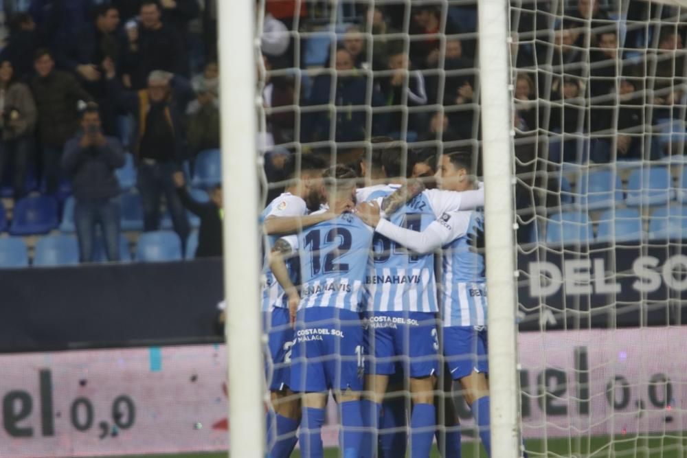 Partido del Málaga CF y la Ponferradina en La Rosaleda.