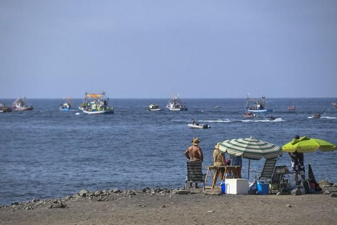 21-07-19 GRAN CANARIA. PUERTO DE ARGUINEGUIN-PUERTO DE MOGAN. MOGAN. Procesión marítima de la Virgen delCarmen desde el Puerto de en Arguineguín hasta el Puerto de Mogán.Fotos: Juan Castro  | 21/07/2019 | Fotógrafo: Juan Carlos Castro