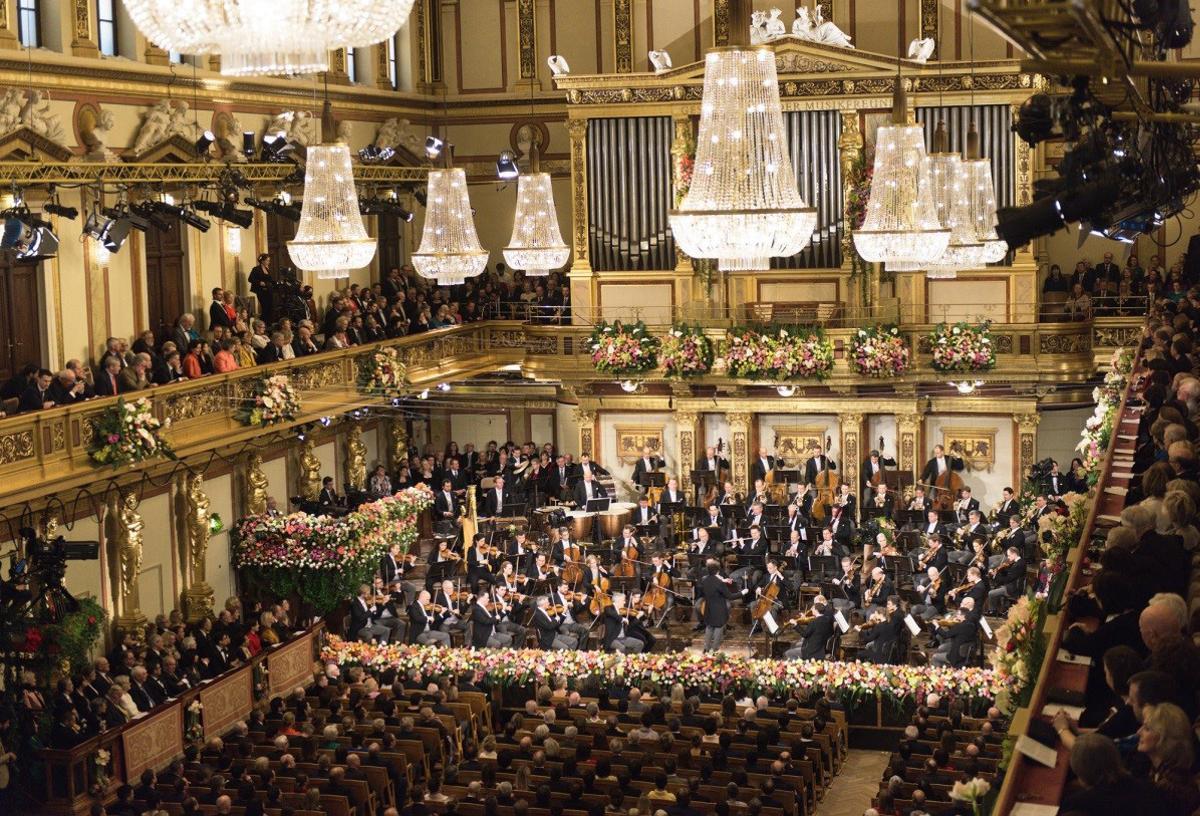 La Sala Dorada de la Filarmónica de Viena.