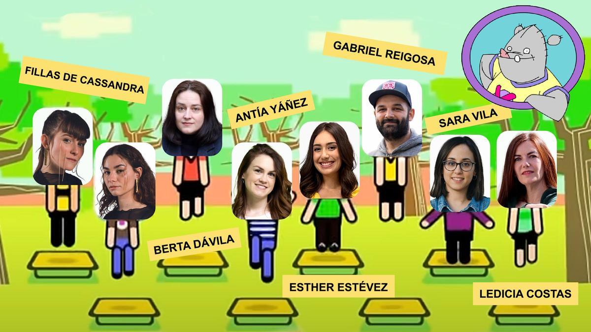 Personalidades galegas e referentes na defensa e a proxección da nosa lingua.