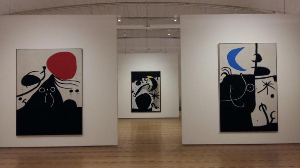 La exposición de Berna también tiene maquetas en yeso de esculturas de Miró. | FUNDACIÓ PILAR I JOAN MIRÓ
