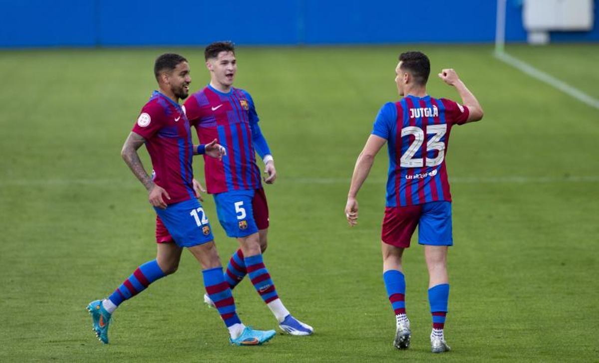 Jutglà, celebrando un gol