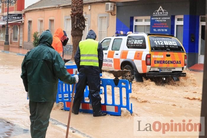 Temporal en Murcia: Los efectos de las lluvias en Los Alcázares y Cartagena