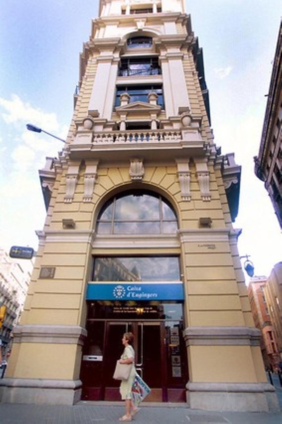 Oficina de Caixa d’Enginyers a la Via Laietana de Barcelona.