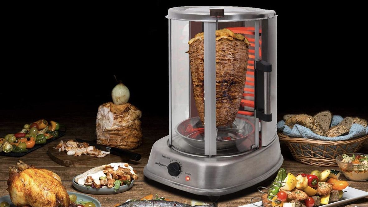 Una máquina mini para hacer nuestros propios kebabs en casa