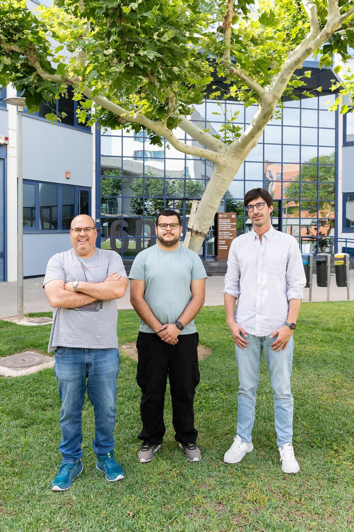 Los tres investigadores del proyecto.