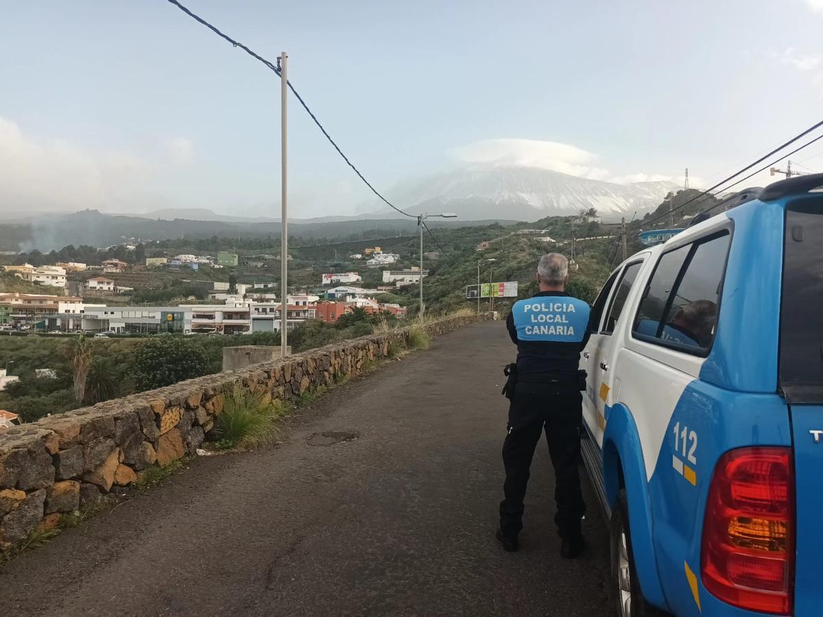 Un agente de la Policía Local de Icod de los Vinos