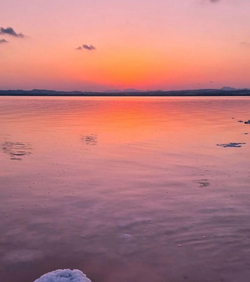 Laguna rosa de Torrevieja fotografiada por uno de los participantes.