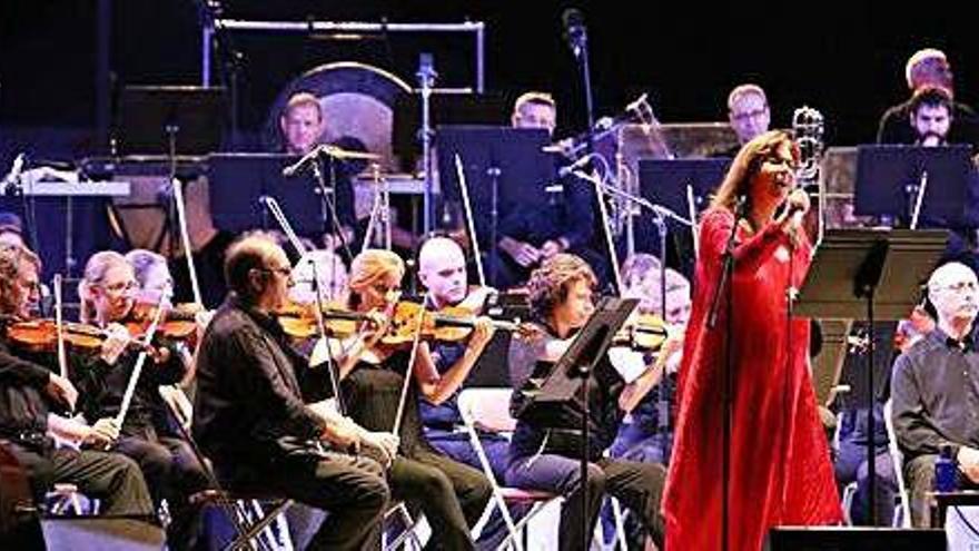 Maria del Mar Bonet en el concierto de las Festes de la Terra de Eivissa de hace dos años.