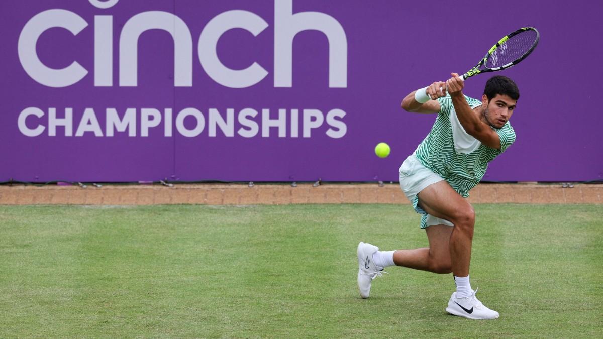 Alcaraz, en su debut en Queen's