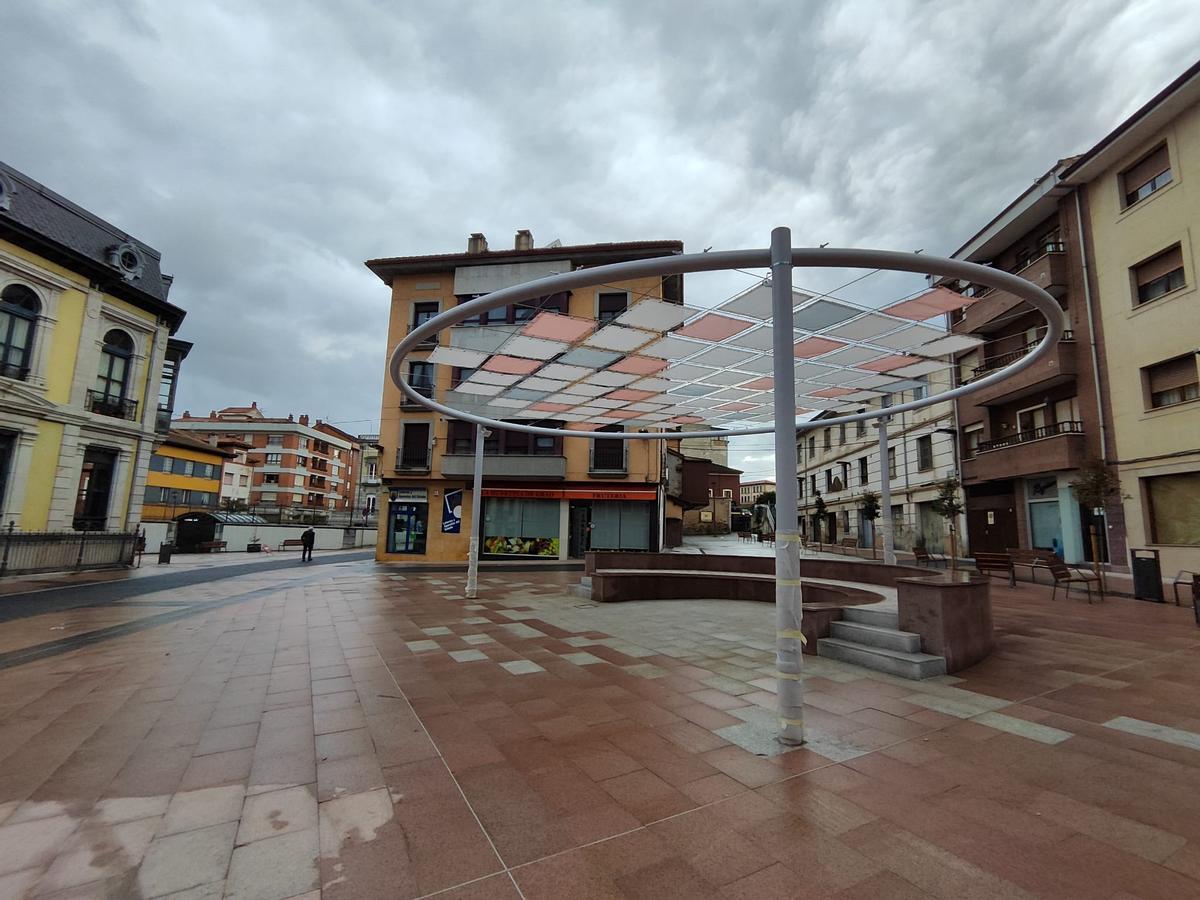 Vista del estado actual de la plaza Indalecio Corugedo.