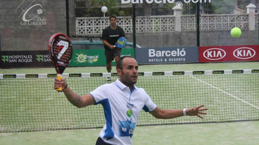 Imagen de un partido del pasado Open Barceló de pádel.