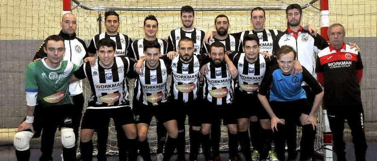 La plantilla del Racing de Mieres.