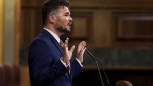 Rufián, a Sánchez: «Aquest Govern té motius per ser censurat»