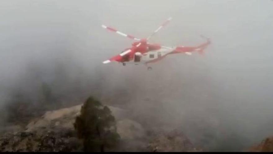 Rescate de un senderista en el Roque Nublo