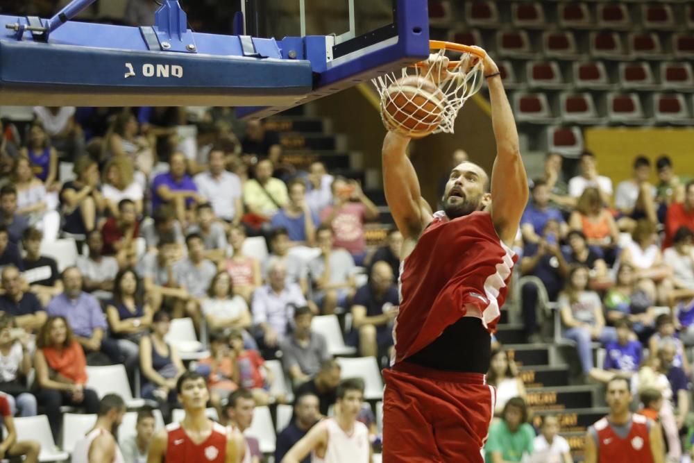 Entrenament de portes obertes del Bàsquet Girona