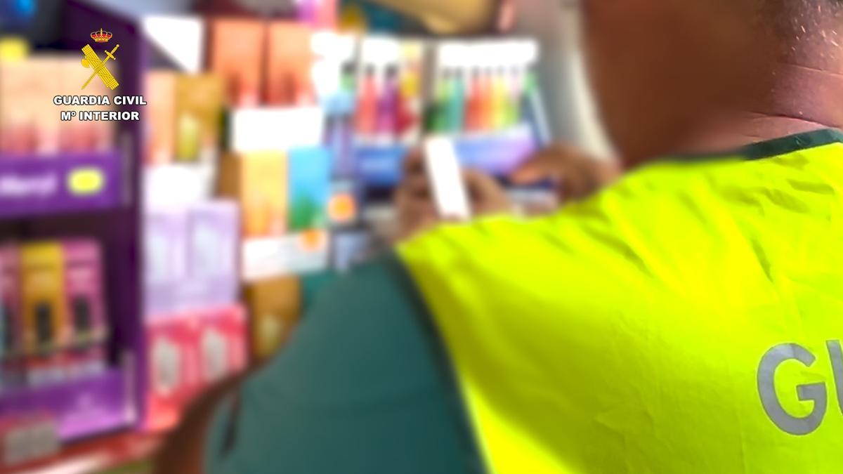 Operación de incautación de vapeadores ilegales