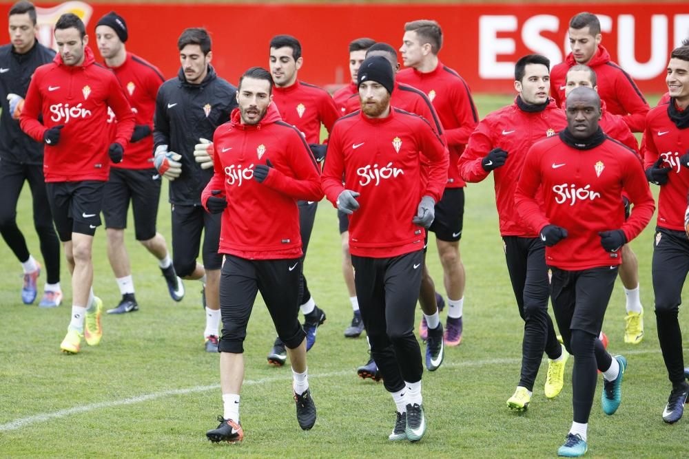 Entrenamiento del Sporting de Gijón