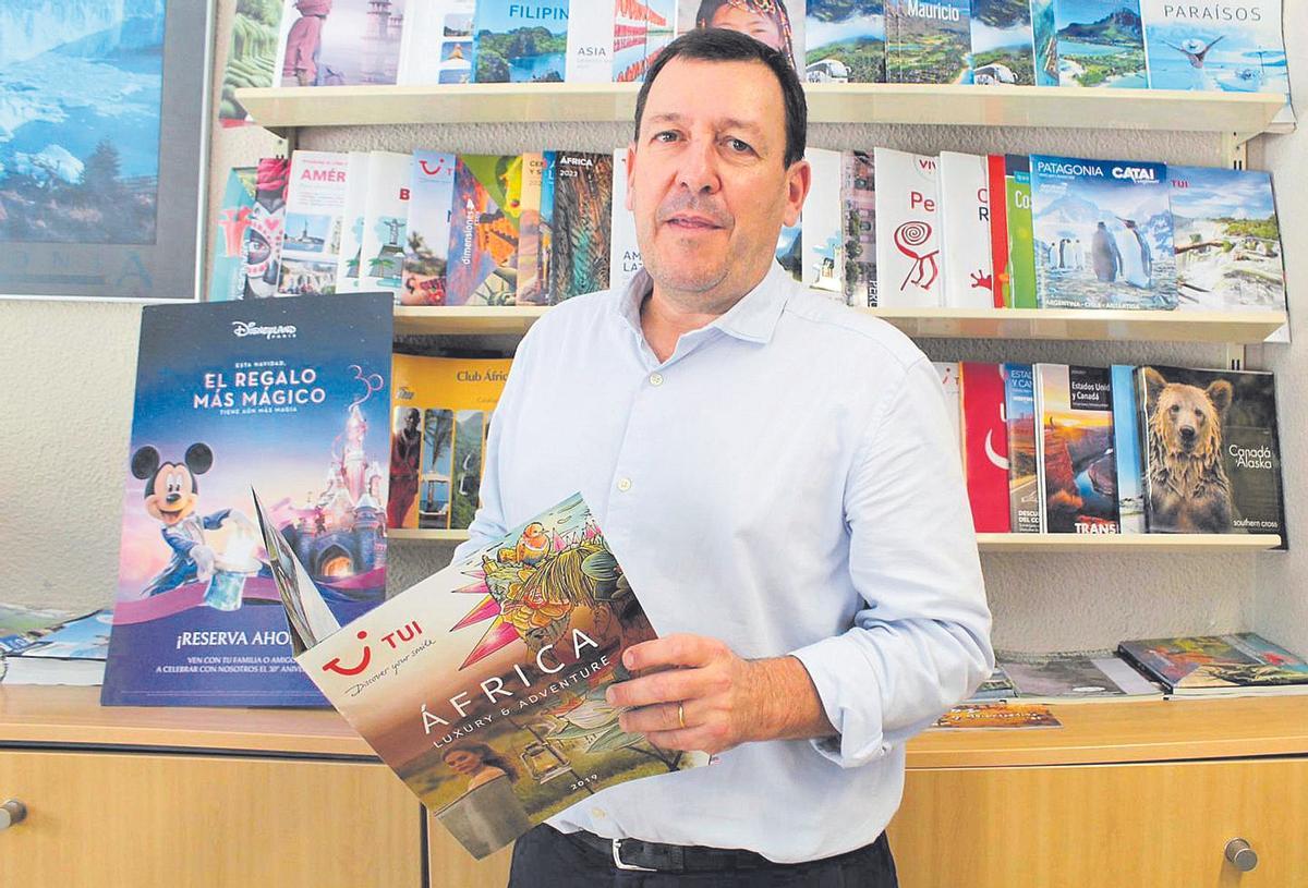 Diego Tirado, presidente de la asociación provincial de agencias de viajes de Castellón.