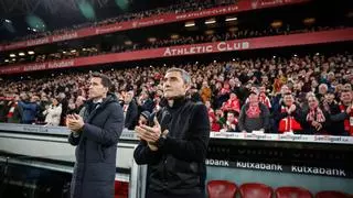 Locura de la afición del Athletic con la final de Copa