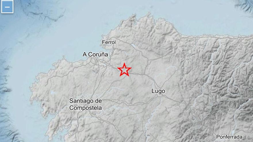 Aranga, epicentro de un terremoto de magnitud 2,8 en la escala Richter