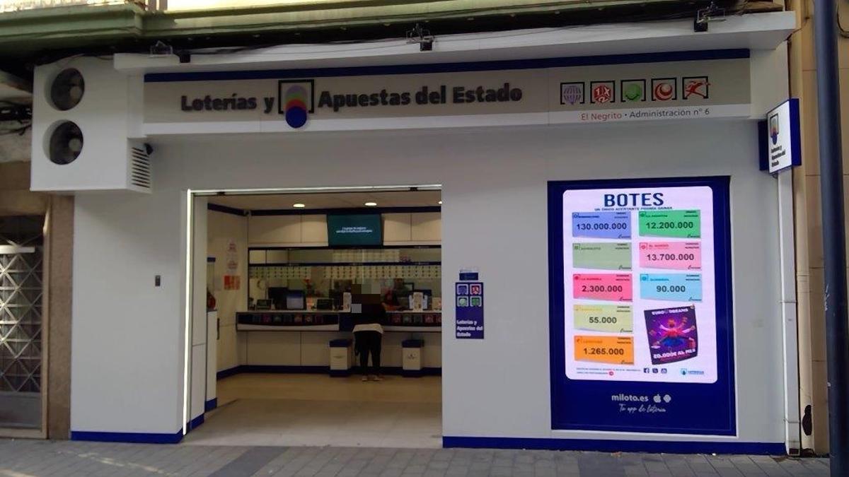 La administración de Lotería agraciada con el segundo premio de Euromillones