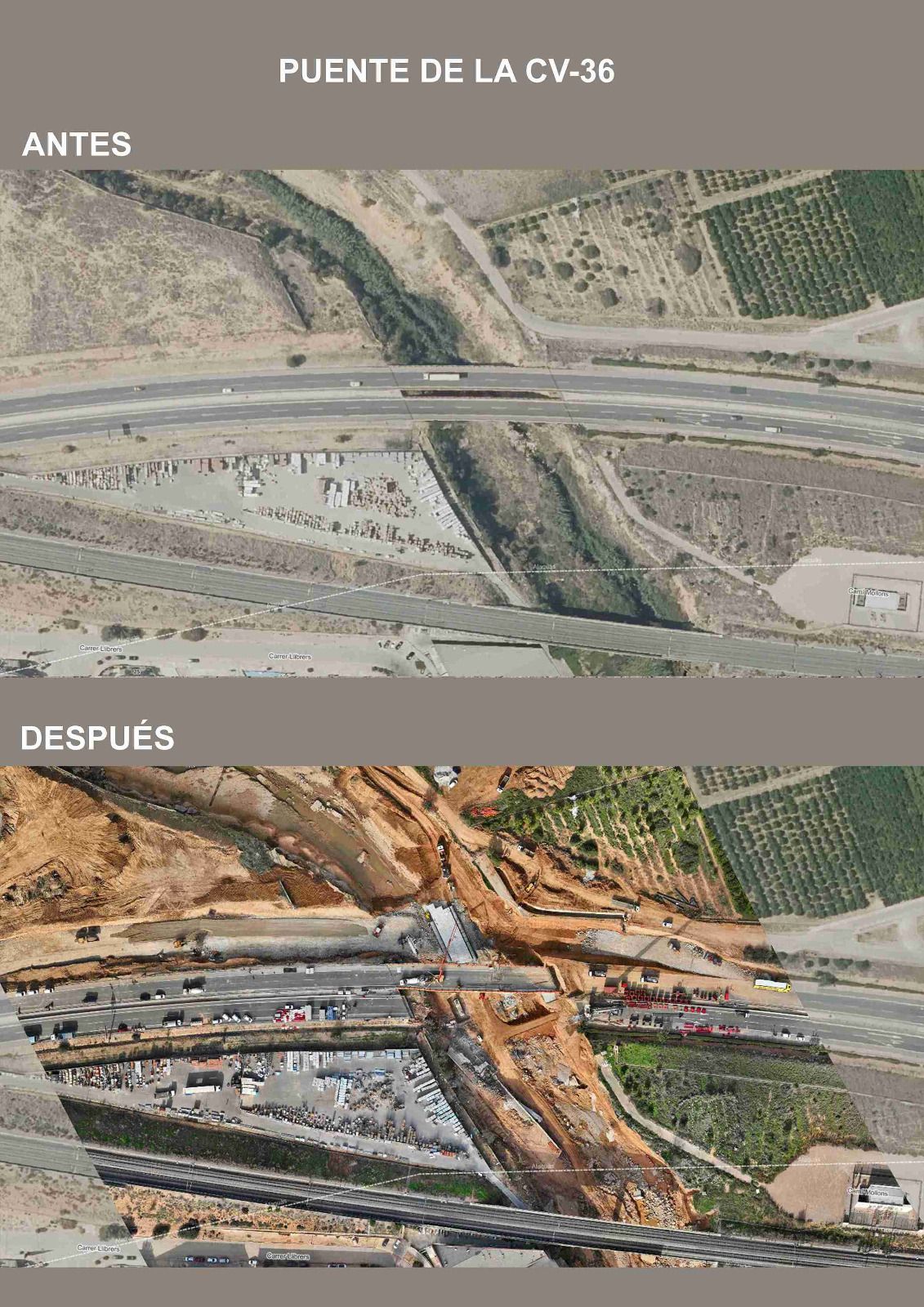 El antes y después del impacto de la dana en Torrent