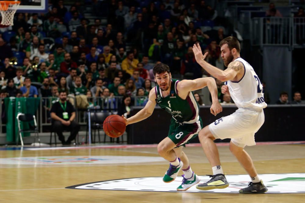 Alberto Díaz, Jaime Fernández y Rubén Guerrero aúpan al Unicaja en el último cuarto para sumar una nueva victoria europea ante el MoraBanc que deja a los verdes a un paso de los cuartos de final y con serias opciones de acabar campeón de grupo.