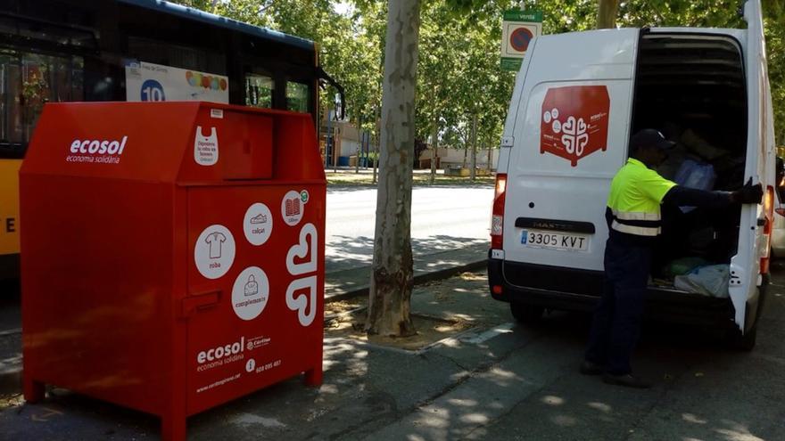 L&#039;empresa d&#039;inserció laboral de Càritas Girona gestiona més de 500 tones de residus tèxtils durant el 2022