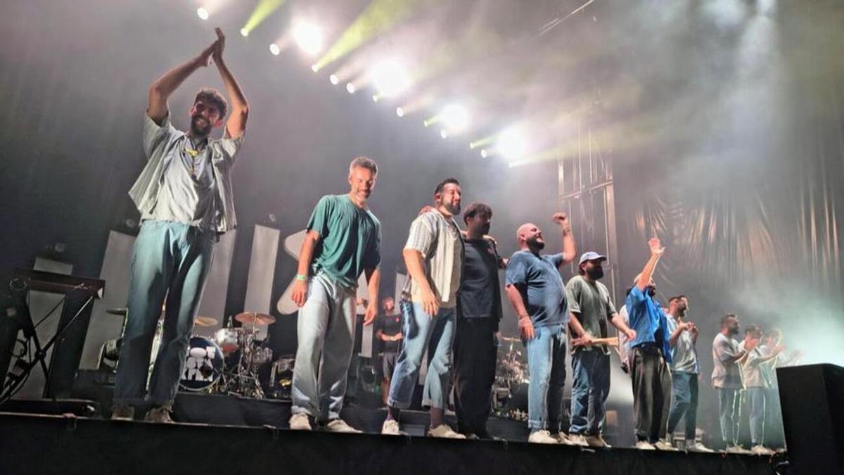La banda d’Alzira, després d’un concert