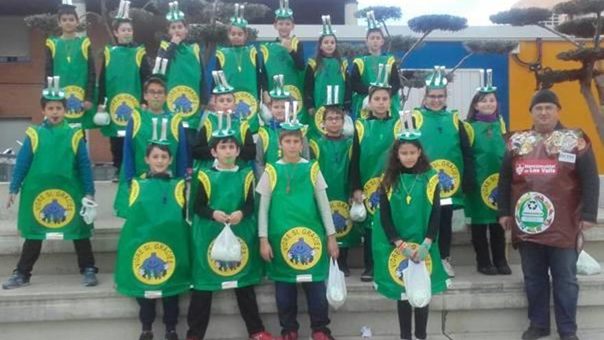 El reciclaje del vidrio fue el protagonista en el colegio Sant Vicent Ferrer de Faura.