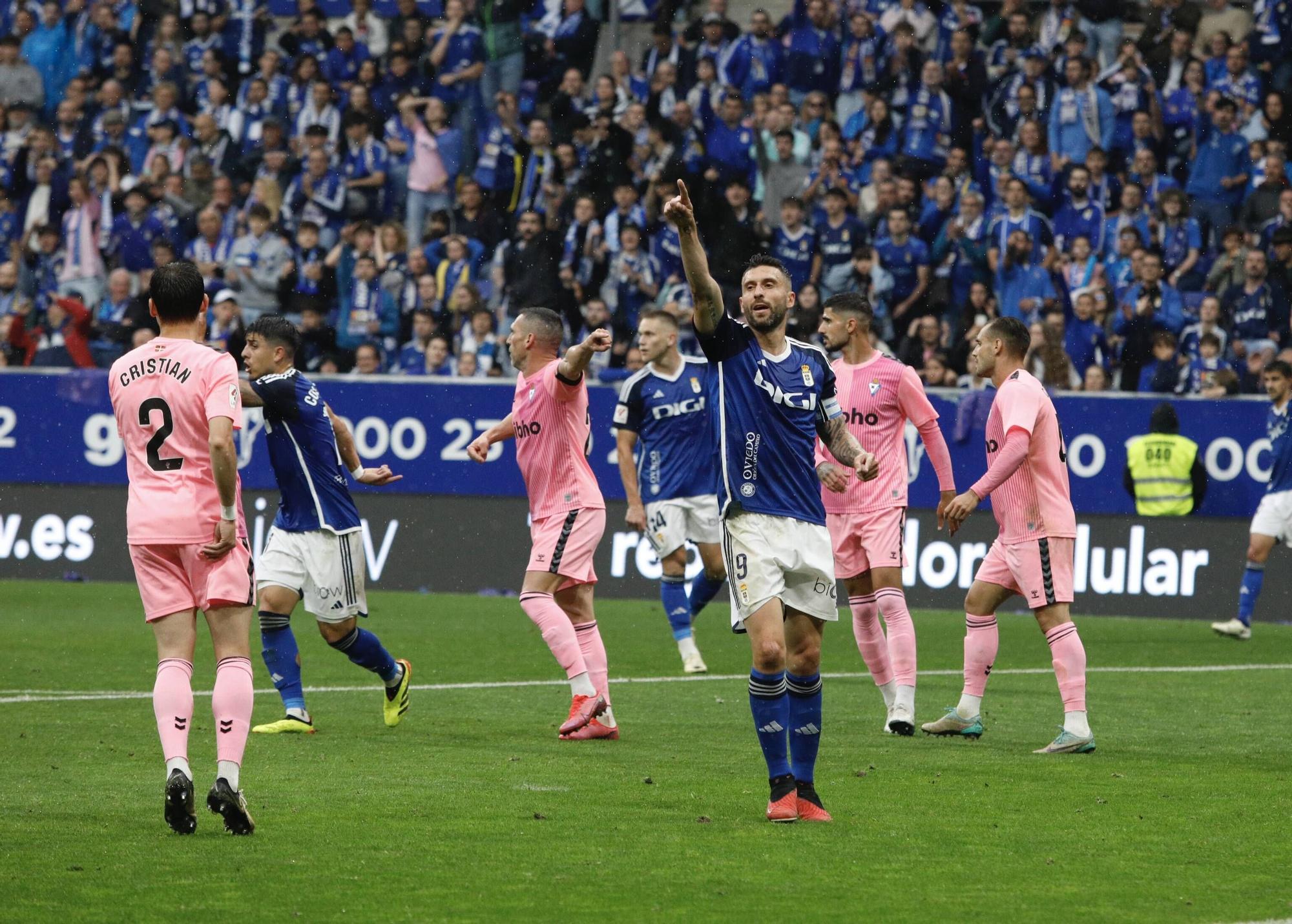 La vibrante ida del play-off entre Oviedo y Eibar