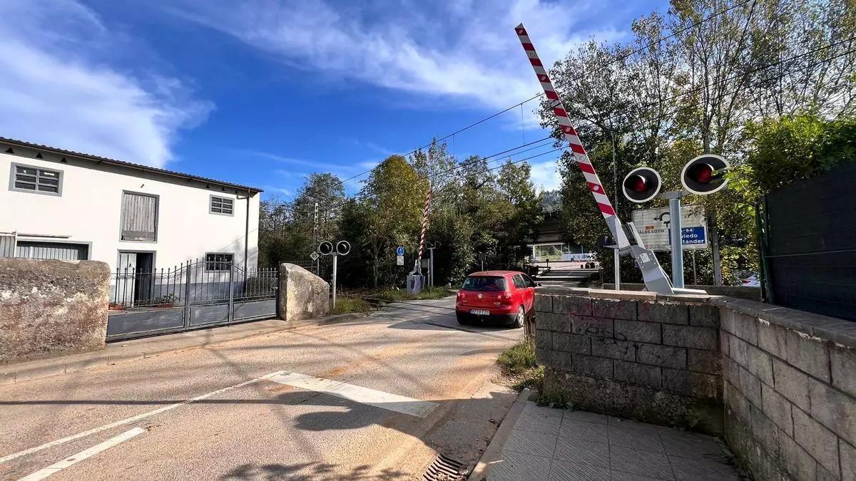 Paso a nivel de El Bayu, en Pola de Siero.