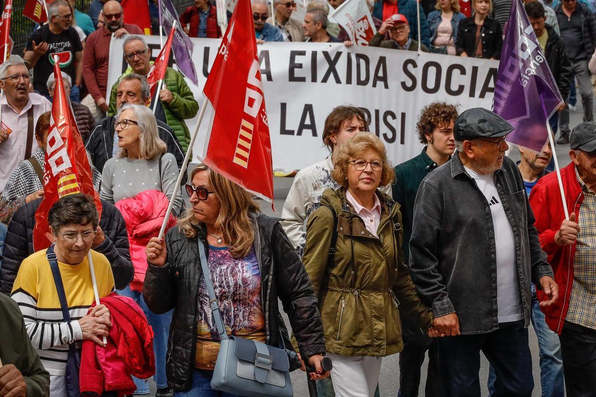 Las imágenes de la manifestación del 1 de Mayo en Alcoy Las imágenes de la manifestación del 1 de Mayo en Alcoy
