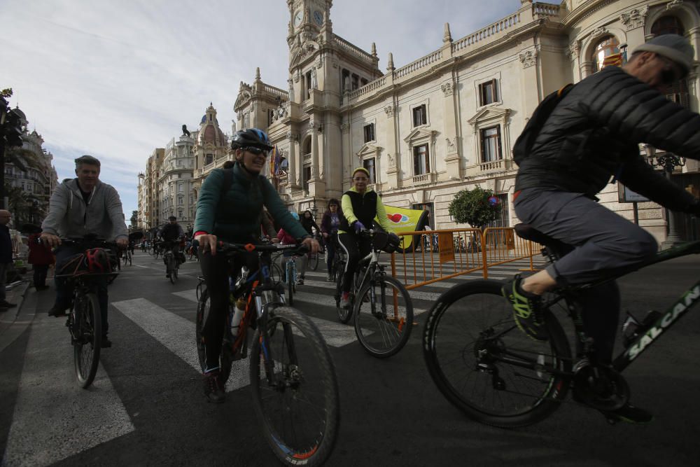 'Bicimanifestación' hasta Burjassot