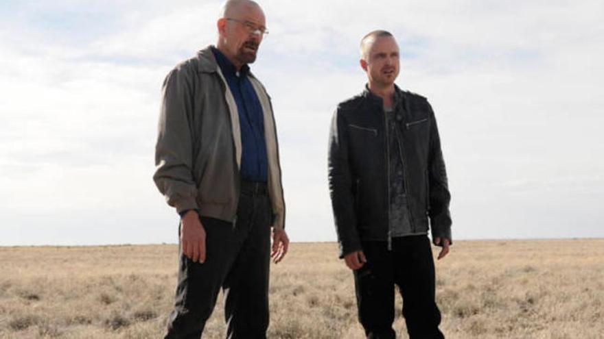 Bryan Cranston y Aaron Paul, protagonistas de &#039;Breaking Bad&#039;.