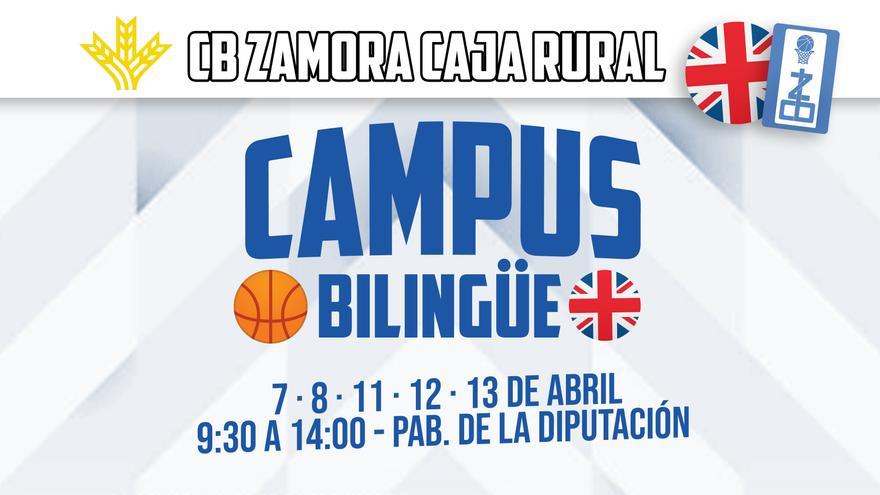 El Club Baloncesto Zamora organiza su primer campus de baloncesto bilingüe con la colaboración de Caja Rural de Zamora