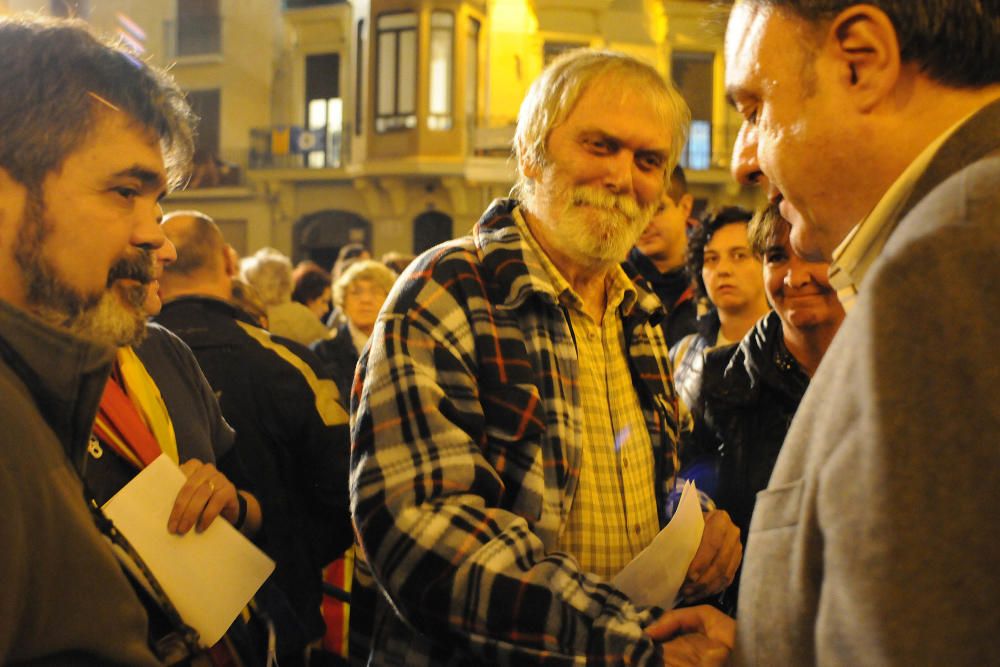 Concentració de rebuig a l'' empresonament del govern de Catalunya