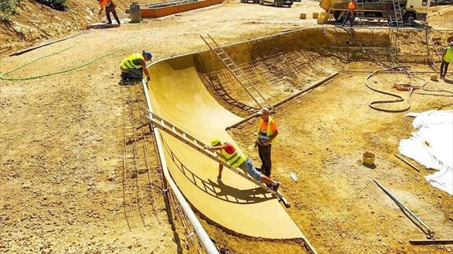 Las obras del parque de patinaje van a buen ritmo