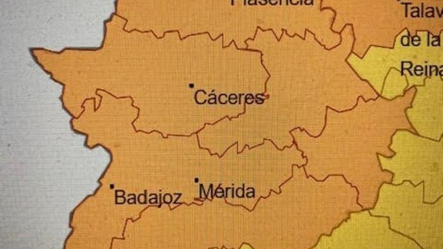 Aviso naranja en Extremadura por elevadas temperaturas para el 31 de julio de 2022