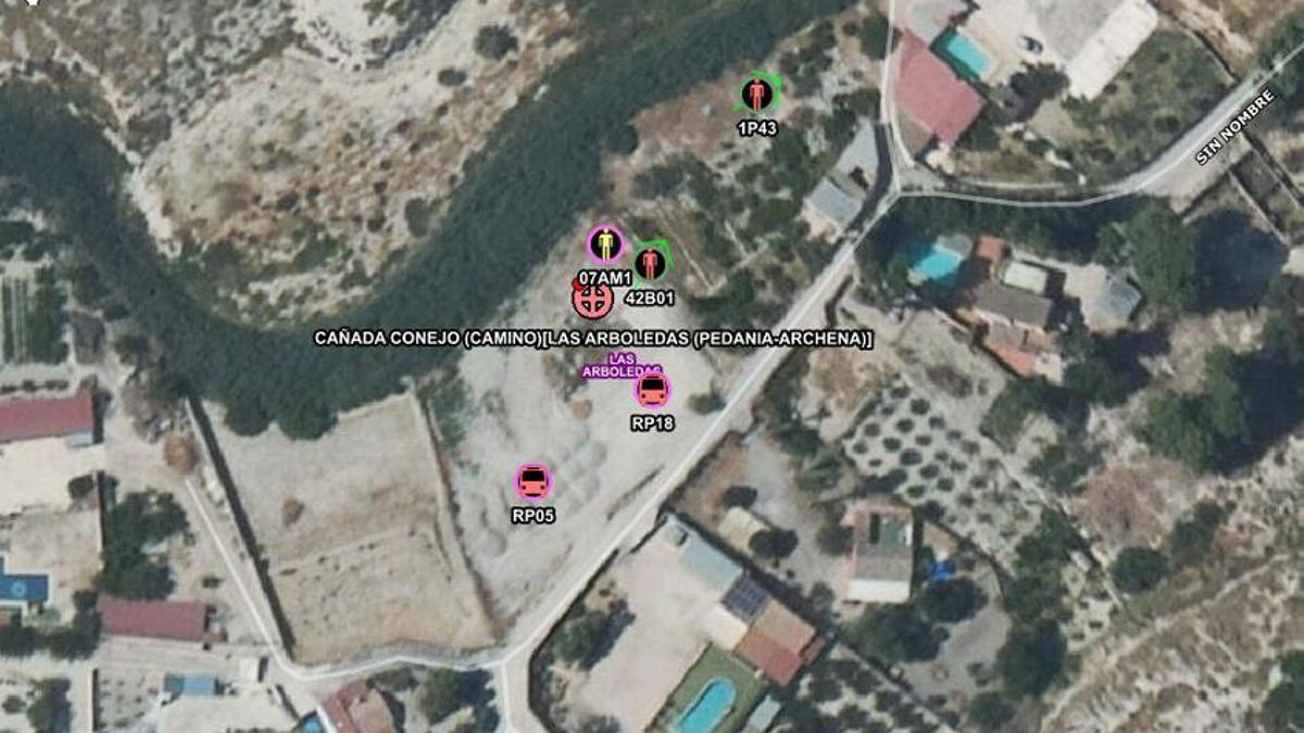 La ubicación donde tuvo lugar el incendio.