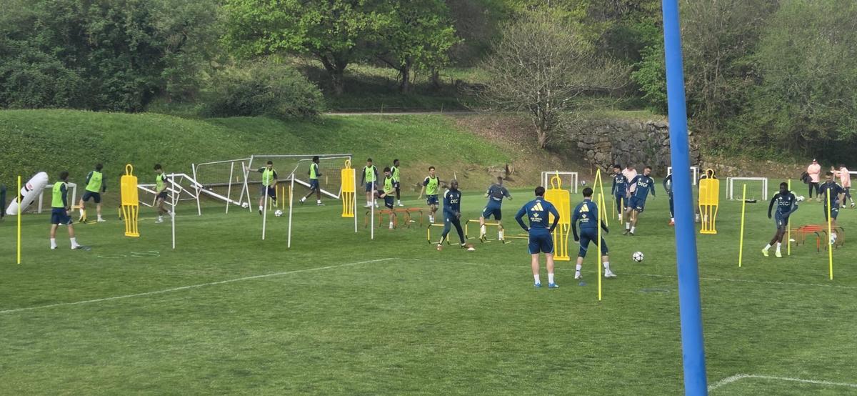 Una imagen del entrenamiento.