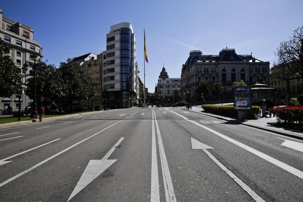 Así viven los asturianos el primer día de alarma