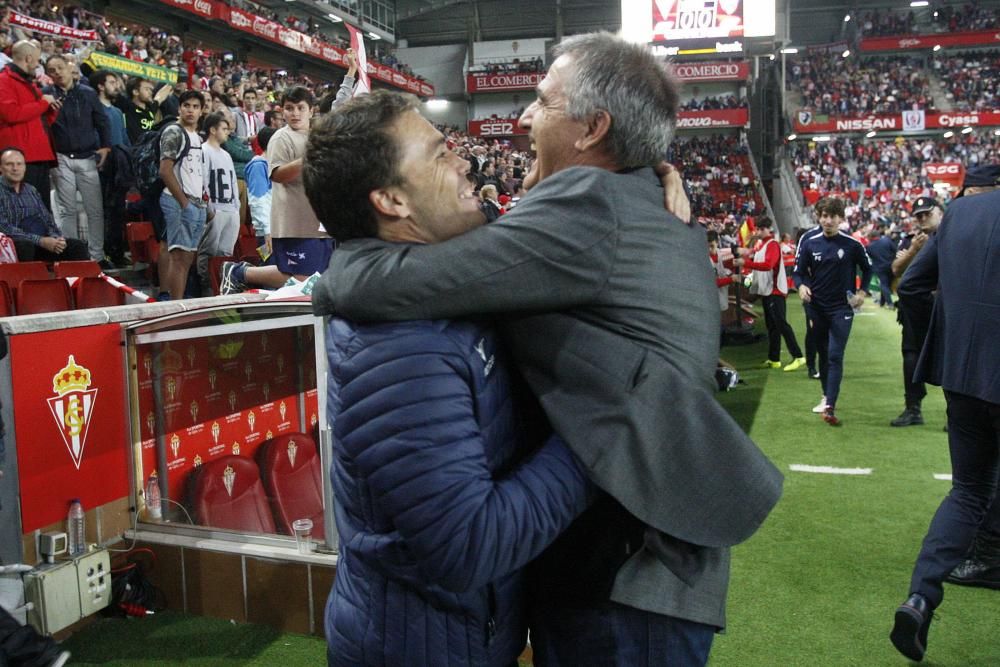 El partido entre el Real Sporting y el Huesca, en imágenes