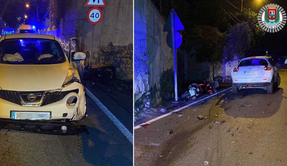 Un conductor ebrio provoca un accidente en Las Palmas de Gran Canaria