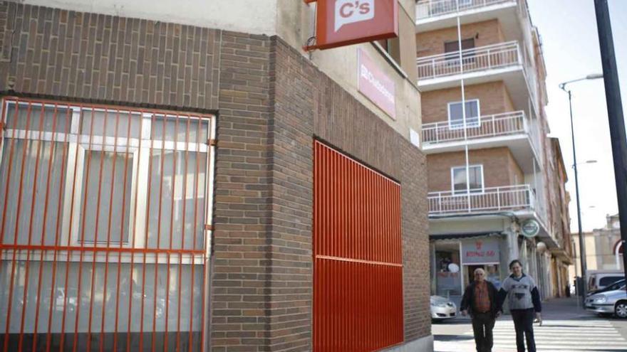 Aspecto actual del local donde Ciudadanos instalará su sede municipal.