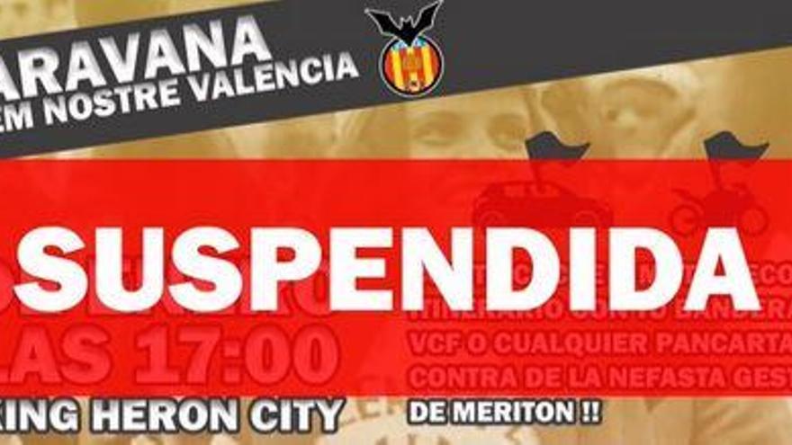 Suspendida la caravana Salvem Nostre Valencia Superdeporte