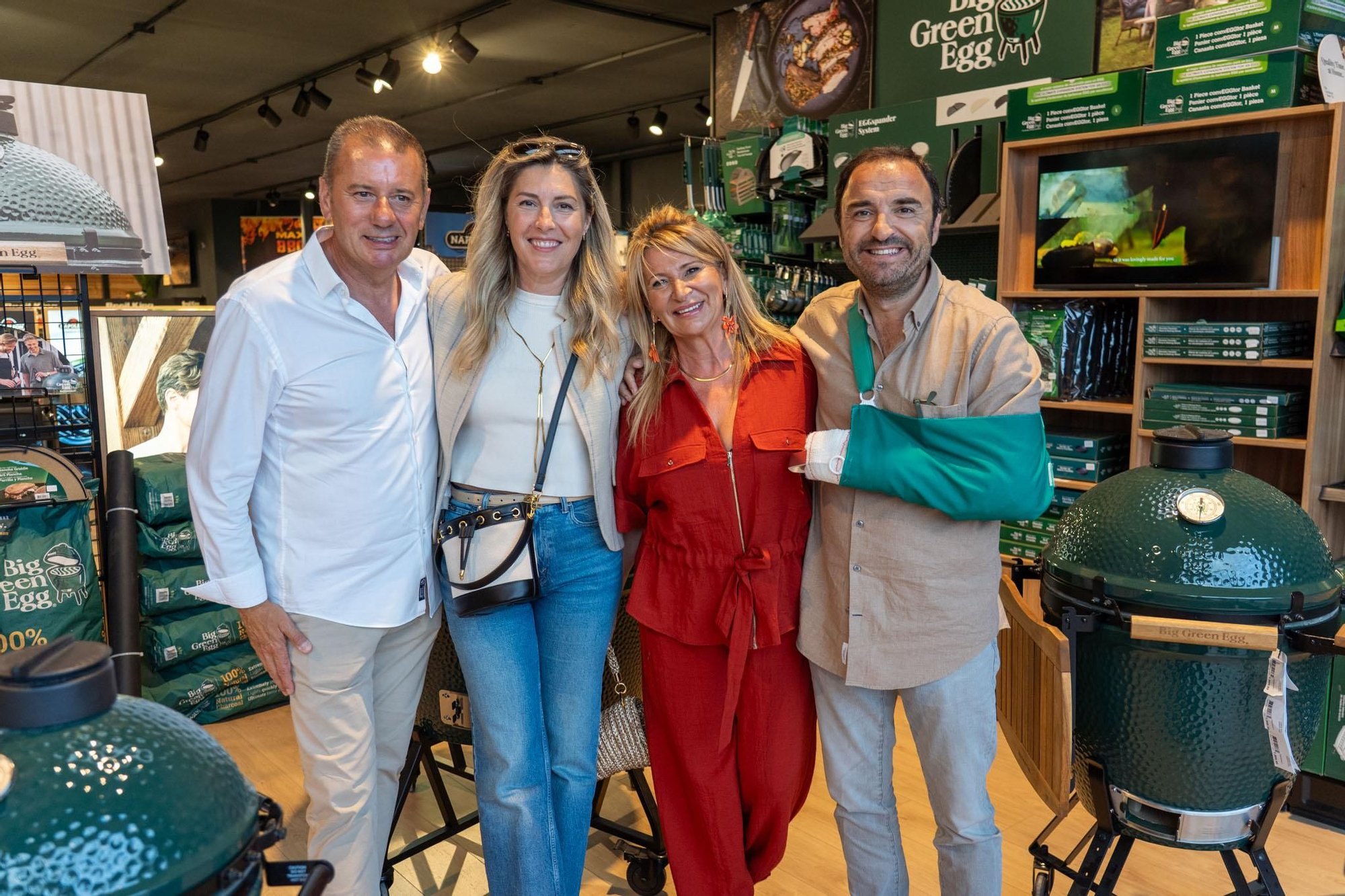 Bertrand Descoubes, Carmen, Yolanda López y Pep Cañellas.