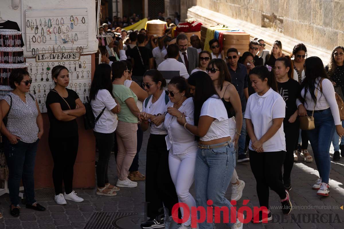 Imágenes del funeral en Caravaca de algunas de las víctimas del incendio en las discotecas de Murcia