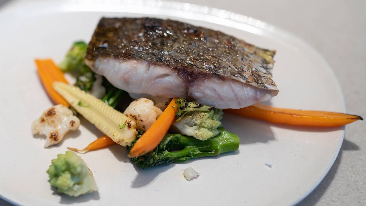 La corvina a la brasa del restaurante Nuara.